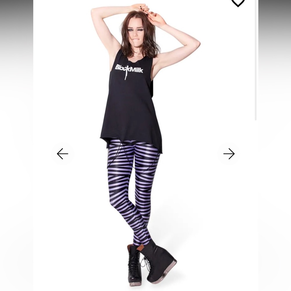 Medium black milk TAPE LAVENDER LEGGINGS